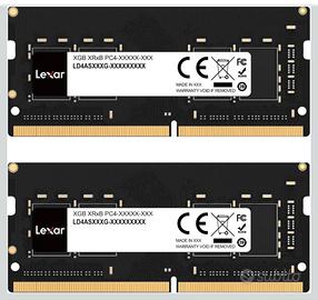 16 GB DDR4 Sodimm  kit (2x8GB) 3200 Mhz CL22 NUOVE