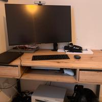 Scrivania in legno 120x60x75