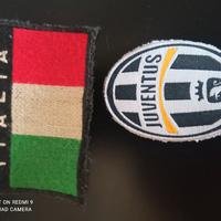 2 toppe patch Juventus e Italia calcio