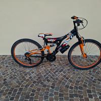 mtb bi ammortizata  del 24  x bambino 7   10 anni