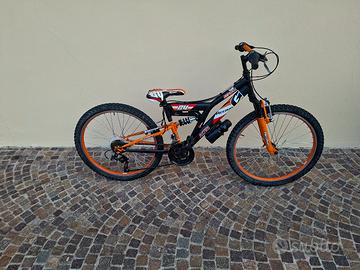mtb bi ammortizata  del 24  x bambino 7   10 anni