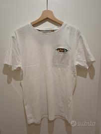 T-shirt bianca Statham Vintage uomo