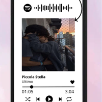 Cover personalizzata con foto + canzone Spotify