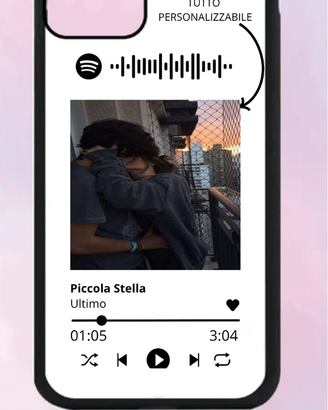 Cover personalizzata con foto + canzone Spotify
