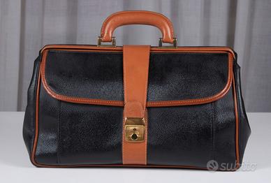 Borsa da dottore anni '80 in vera pelle. Ugo Pasi