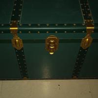 Baule in legno verde