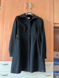 Cappotto nero donna - modello svasato