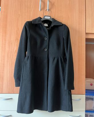 Cappotto nero donna - modello svasato