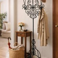 Appendiabiti in ferro battuto vintage anni ‘80 – d