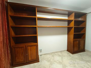 Libreria / Parete Attrezzata in Legno Massello