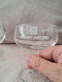 Bicchieri vintage Rosso Antico 