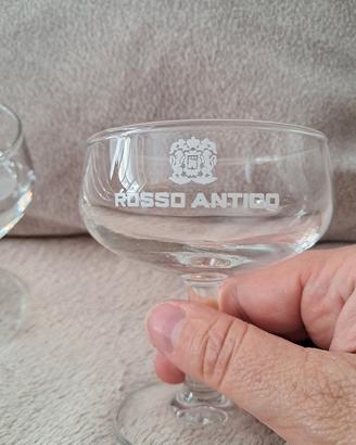 Bicchieri vintage Rosso Antico 