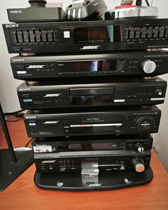 impianto stereo Sony con casse bose 