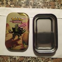 Minitin scatola latta pokemon stampata in rilievo 