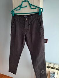 Pantaloni Kangol Modello Chino Nero Opaco