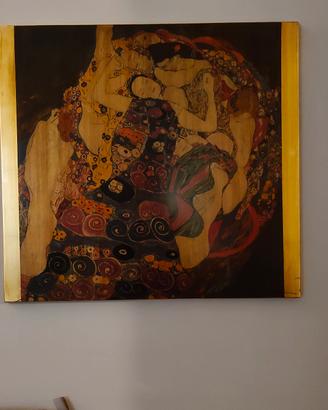 le Amiche Gustav Klimt su legno nobile 