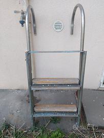 Scaletta acciaio ribaltabile