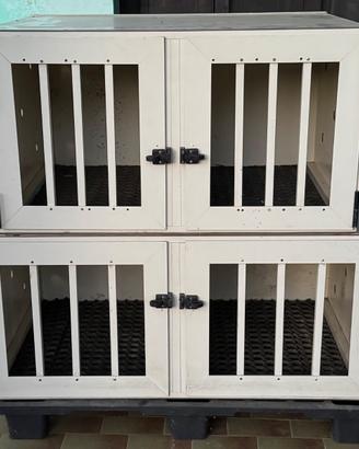 Trasportino per cani in alluminio e bachelite