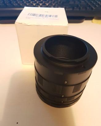 Tubi Estensione Macro 5 Anelli per Pentax K Mount