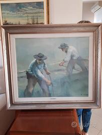 Quadro ad olio su tela di Piero Guidobono