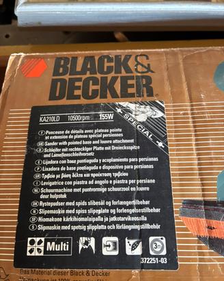 Levigatrice per legno Black&Decker usata