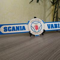 insegna scania vabis in legno
