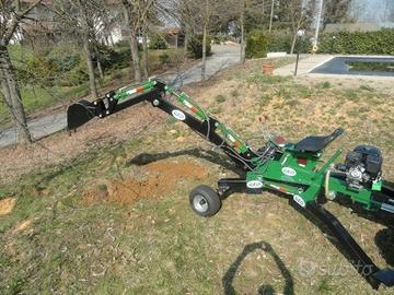 Miniescavatore con gancio traino geo atv
