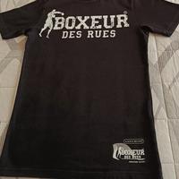 T-shirt bambino 10A, nera, Boxeur des Rues