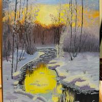 Quadro , olio su tela , 24 x 30, dipinto a mano