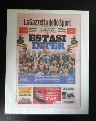 Inter Coppa Italia 12 5 2022 Gazzetta