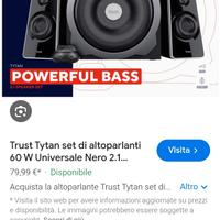 sistema soorraund trust 2.1 super bass 