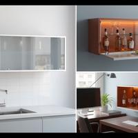 mobile/ pensile ciliegio 135x42x40