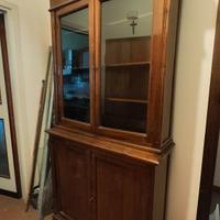 Libreria antica dell'800 in noce