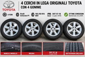 Cerchi in lega Toyota + gomme in omaggio