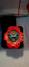 Orologio colore rosso elettronico