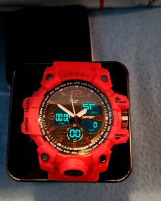 Orologio colore rosso elettronico