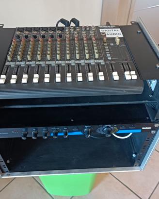 Rack audio completo con mixer Mackie 1402‑VL
