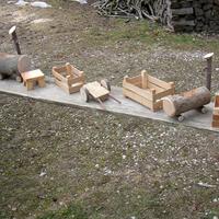 Piccoli oggetti in legno