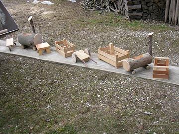 Piccoli oggetti in legno