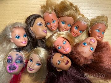 Lotto teste Barbie per restauro o ooak