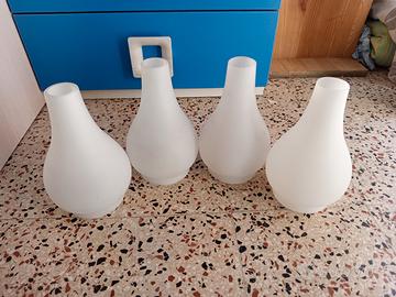 set 4 paralumi vintage per lampadari