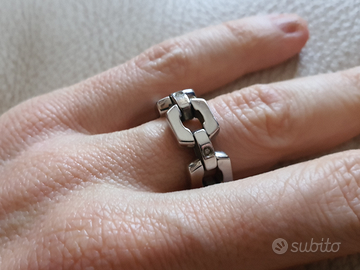 Anello catena con diamanti originale