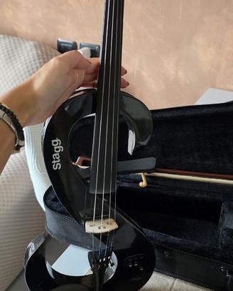 Violino Elettrico STAGG EVN 4/4 MBK Nero Met.