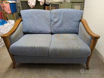 Divano 2 posti celeste 
