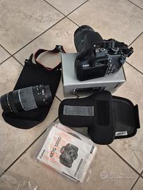 Canon eos 1200d + OBBIETTIVO. ef75-300