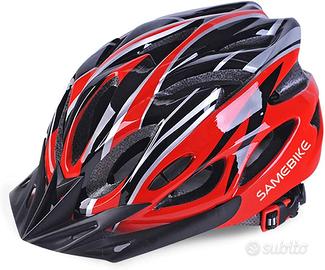 SAMEBIKE Casco da Bici 57-61CM con Visiera