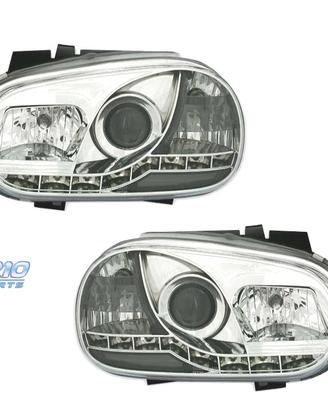 FARI VOLKSWAGEN VW GOLF 4 LUCE DIURNA LED FONDO CR