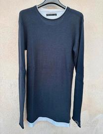 T-Shirt in maglia blu