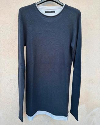 T-Shirt in maglia blu