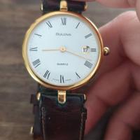Orologio Bulova numeri romani placcato oro Swiss